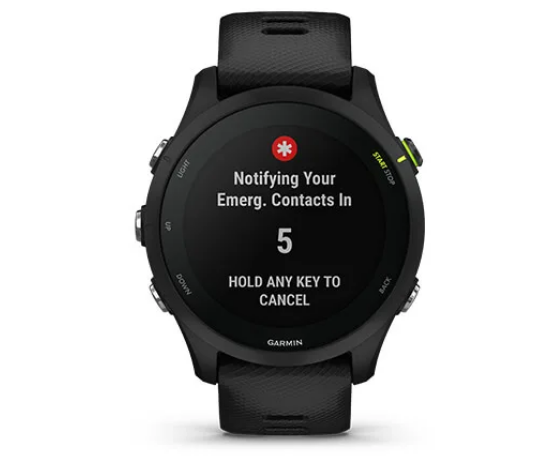 Išmanusis laikrodis Garmin Forerunner 255 Music, Juodos spalvos aprašymas - Prekės nuotrauka