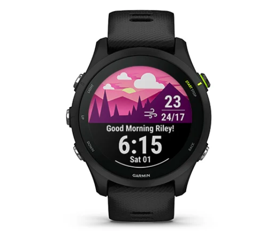 Išmanusis laikrodis Garmin Forerunner 255 Music, Juodos spalvos aprašymas - Prekės nuotrauka