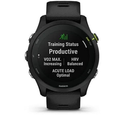 Išmanusis laikrodis Garmin Forerunner 255 Music, Juodos spalvos aprašymas - Prekės nuotrauka