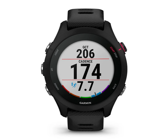 Išmanusis laikrodis Garmin Forerunner 255 Music, Juodos spalvos aprašymas - Prekės nuotrauka