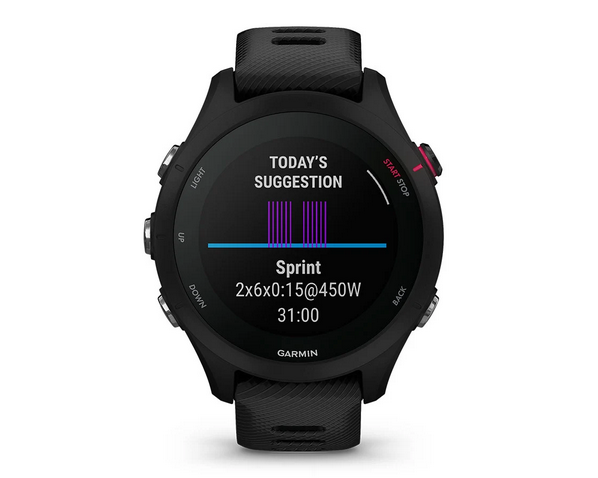 Išmanusis laikrodis Garmin Forerunner 255 Music, Juodos spalvos aprašymas - Prekės nuotrauka