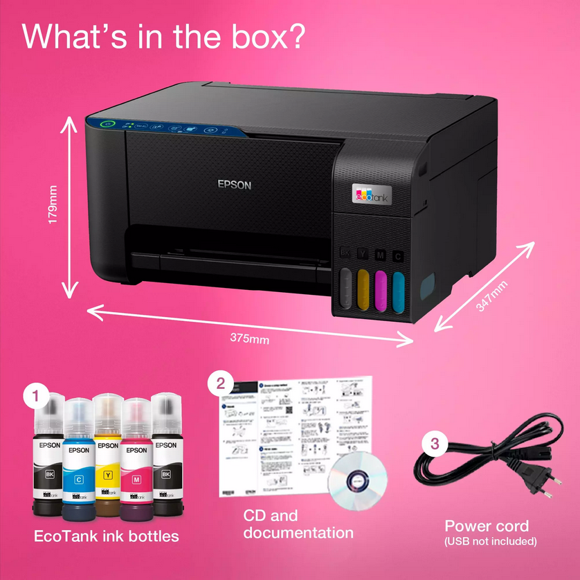 Rašalinis spalvotas spausdintuvas Epson EcoTank L3251 aprašymas - Prekės nuotrauka