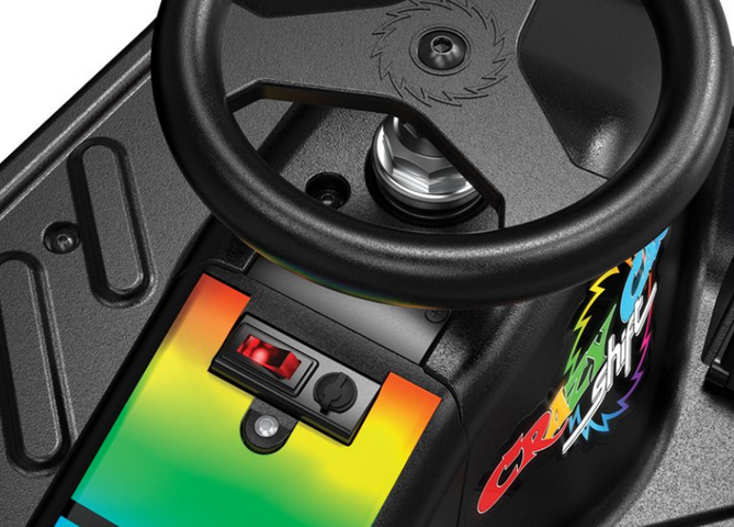 Elektrinis driftingo kartingas Razor Crazy Cart Shift 12V, šviesų šou aprašymas - Prekės nuotrauka