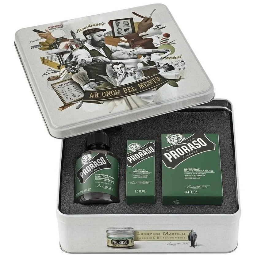 Vintažinis barzdos rinkinys Proraso Refreshing Vintage Beard Care Kit, 1vnt. aprašymas - Prekės nuotrauka