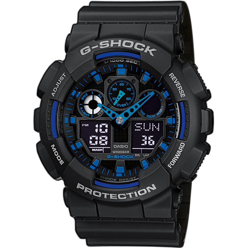 VYRIŠKAS LAIKRODIS CASIO G-SHOCK GA-100-1A2ER (zd135b) aprašymas - Prekės nuotrauka