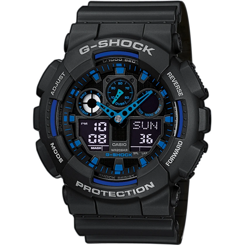 VYRIŠKAS LAIKRODIS CASIO G-SHOCK GA-100-1A2ER (zd135b) aprašymas - Prekės nuotrauka