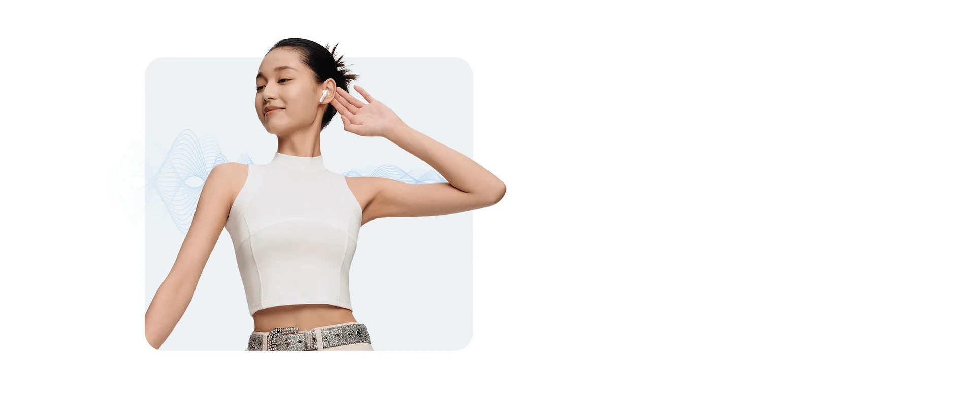 Ausinės Xiaomi Redmi Buds 6 Active, Melsvos spalvos aprašymas - Prekės nuotrauka