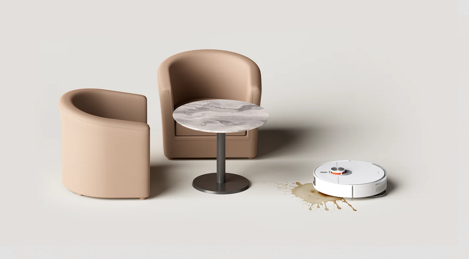 Dulkių siurblys-robotas, Xiaomi Mi Robot Vacuum S20+, Baltas aprašymas - Prekės nuotrauka