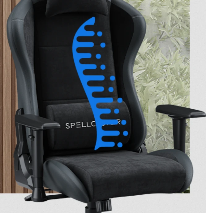 Žaidimų kėdė Spellcaster FUKU PU SUEDE juodas aprašymas - Prekės nuotrauka