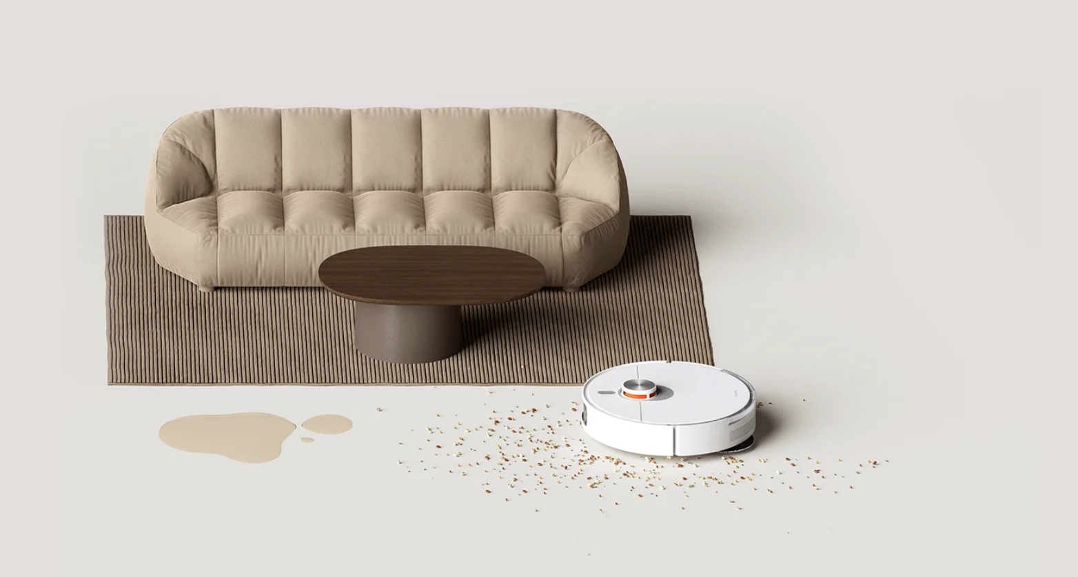 Dulkių siurblys-robotas, Xiaomi Mi Robot Vacuum S20+, Baltas aprašymas - Prekės nuotrauka