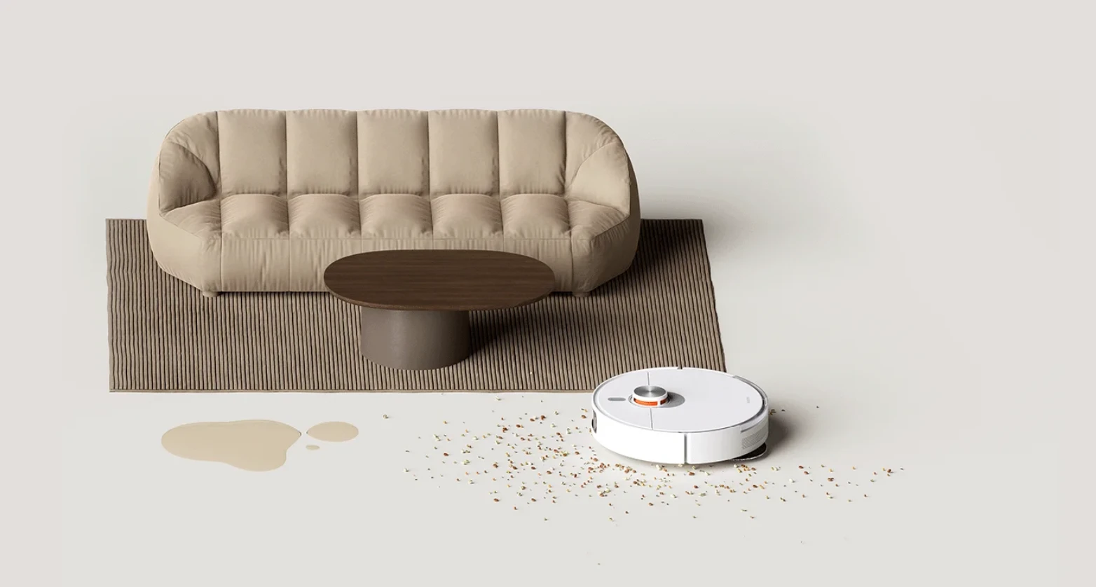 Dulkių siurblys-robotas, Xiaomi Mi Robot Vacuum S20+, Baltas aprašymas - Prekės nuotrauka