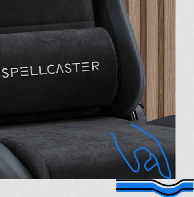 Žaidimų kėdė Spellcaster FUKU PU SUEDE juodas aprašymas - Prekės nuotrauka