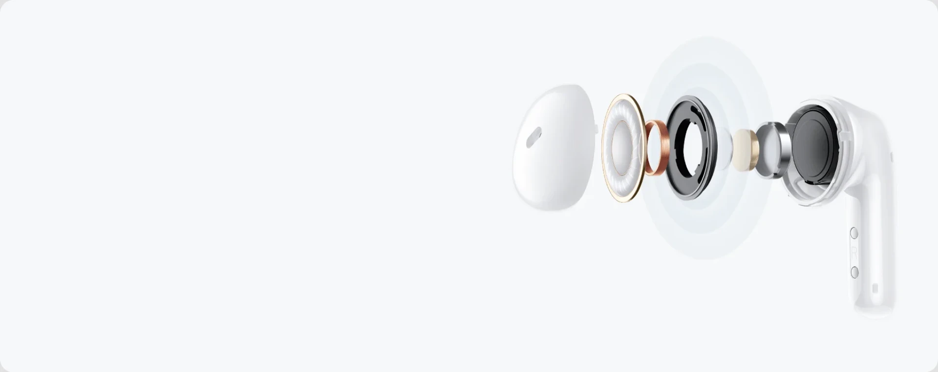 Ausinės Xiaomi Redmi Buds 6 Active, Melsvos spalvos aprašymas - Prekės nuotrauka