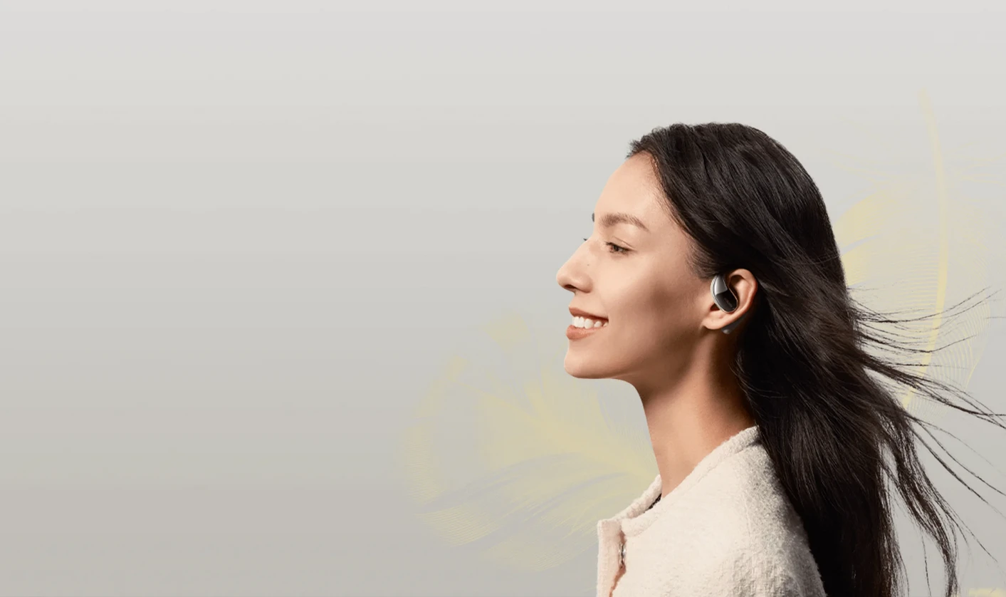 Ausinės Xiaomi OpenWear Stereo, Rusvai gelsvos spalvos aprašymas - Prekės nuotrauka
