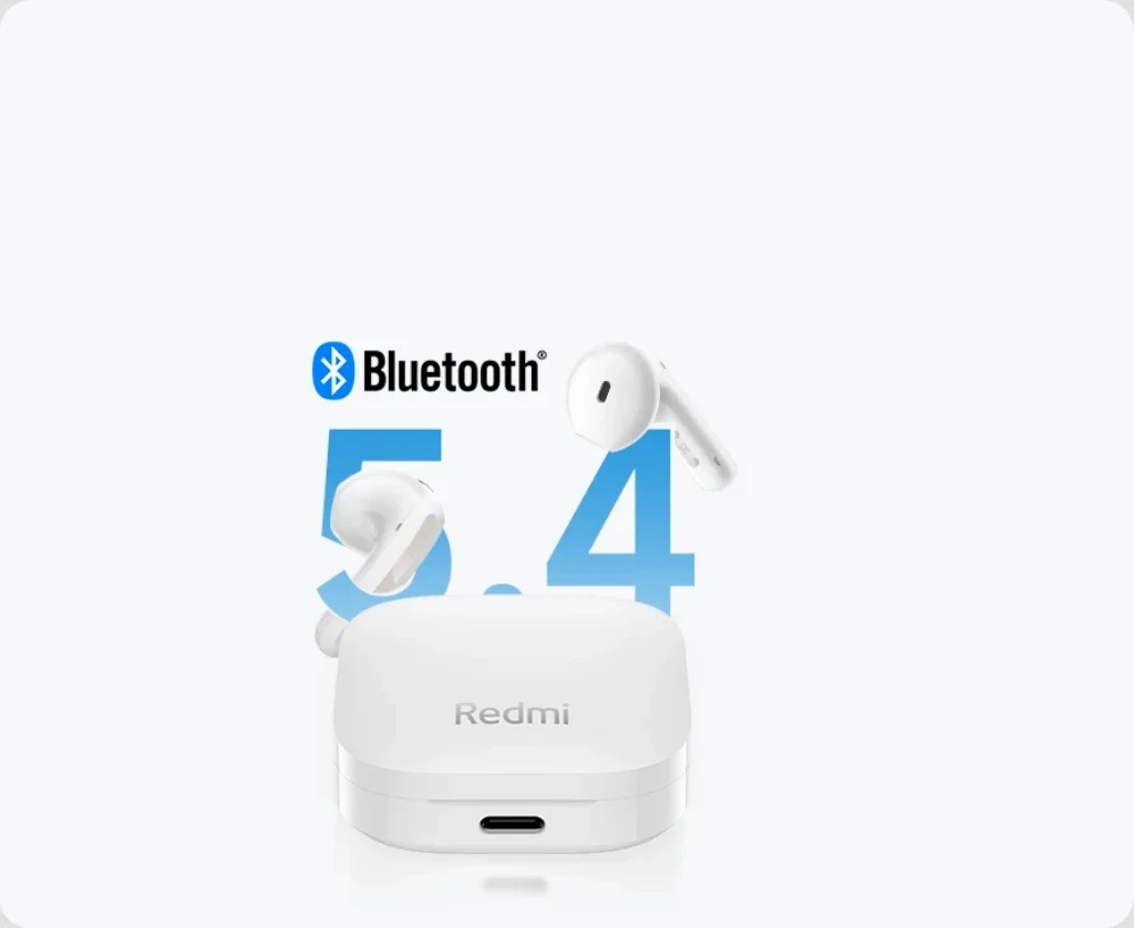 Ausinės Xiaomi Redmi Buds 6 Active, Melsvos spalvos aprašymas - Prekės nuotrauka