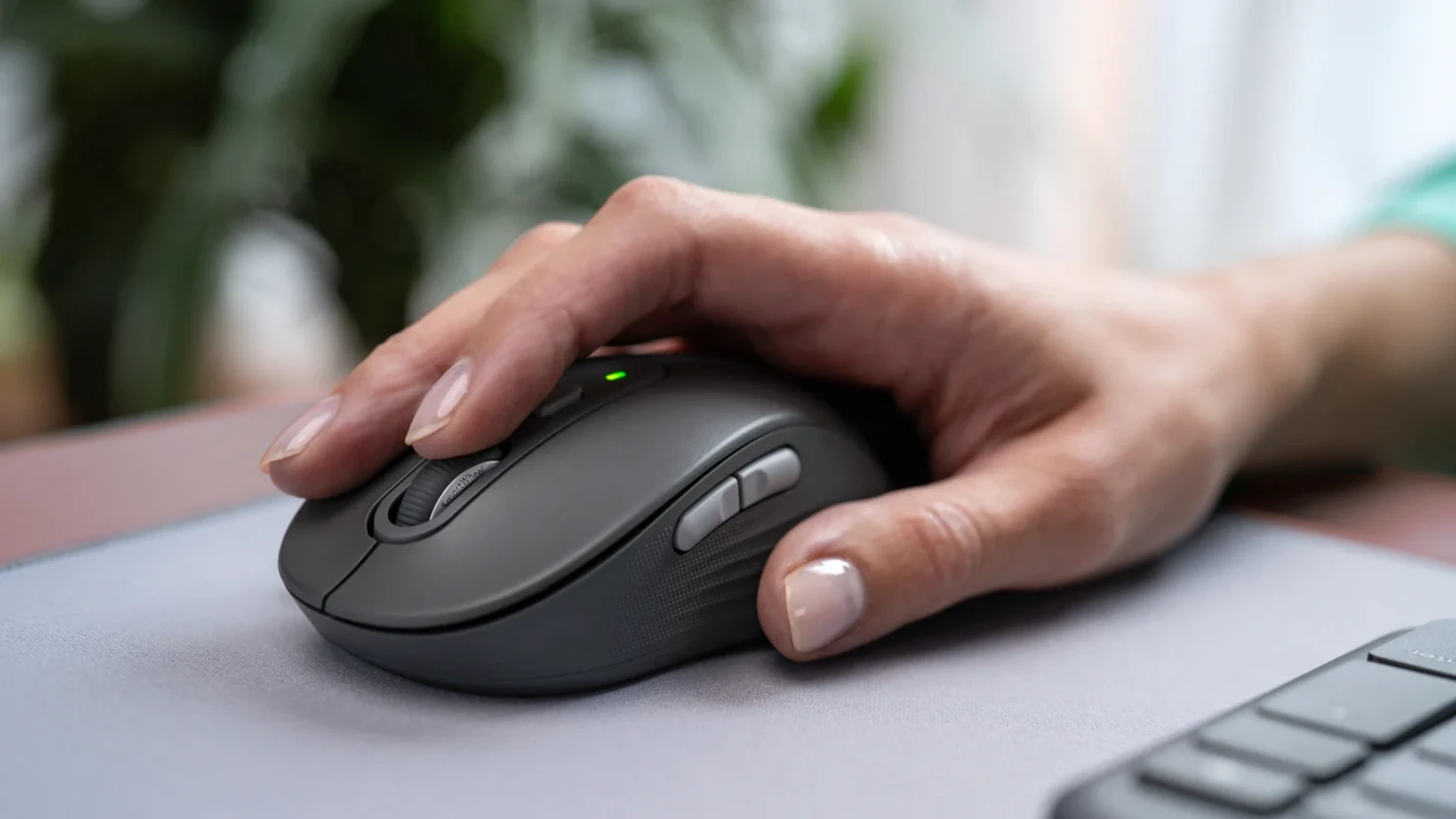 Klaviatūra ir pelė Logitech Signature Slim MK950, Balta aprašymas - Prekės nuotrauka