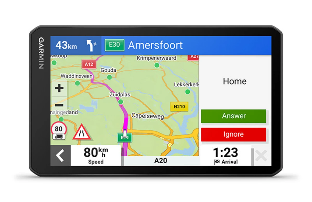 Sunkvežimio palydovinė navigacija su įmontuotu vaizdo registratoriumi +MT-D Garmin dēzlCam LGV710 7