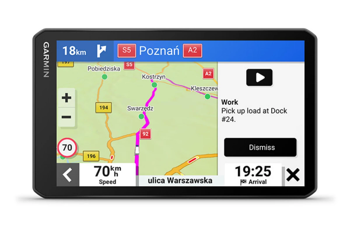 Sunkvežimio palydovinė navigacija su įmontuotu vaizdo registratoriumi +MT-D Garmin dēzlCam LGV710 7