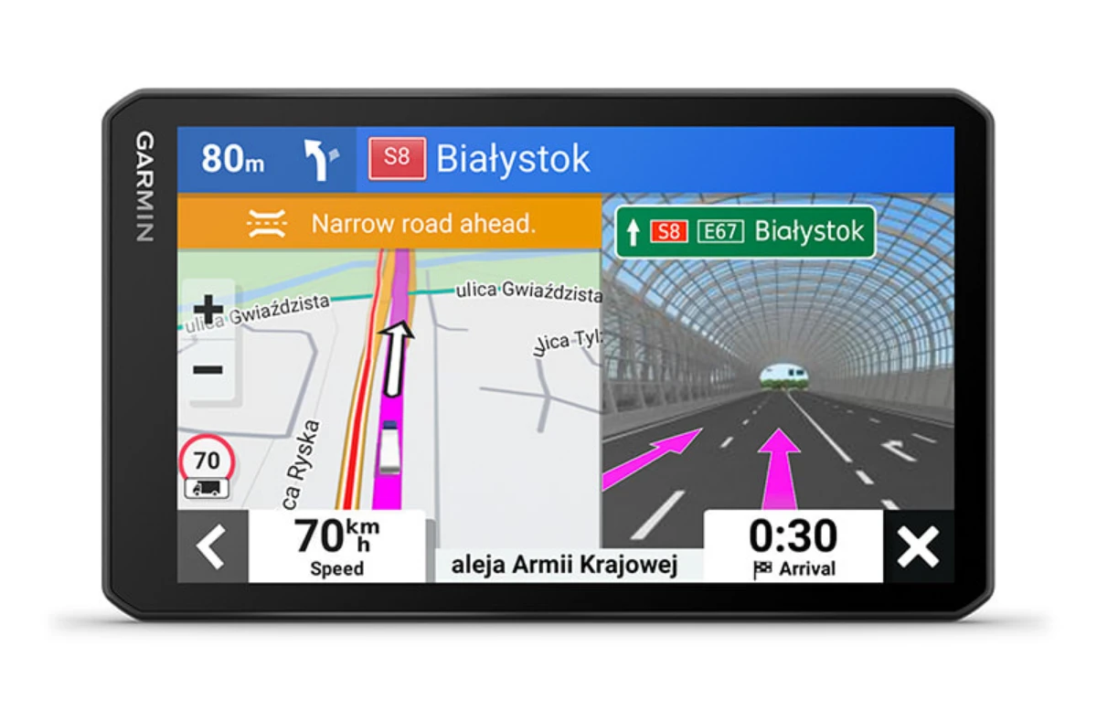 Sunkvežimio palydovinė navigacija su įmontuotu vaizdo registratoriumi +MT-D Garmin dēzlCam LGV710 7