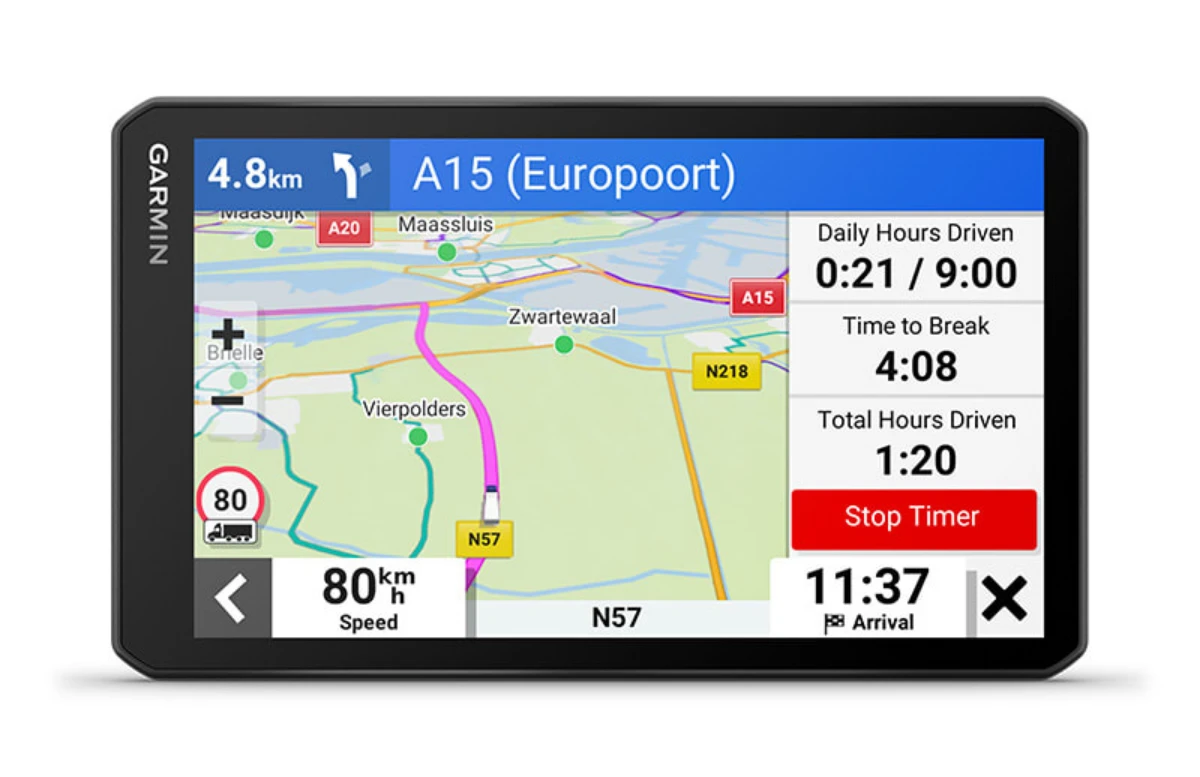 Sunkvežimio palydovinė navigacija su įmontuotu vaizdo registratoriumi +MT-D Garmin dēzlCam LGV710 7