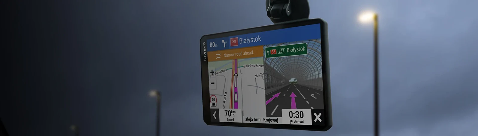 Sunkvežimio palydovinė navigacija su įmontuotu vaizdo registratoriumi +MT-D Garmin dēzlCam LGV710 7