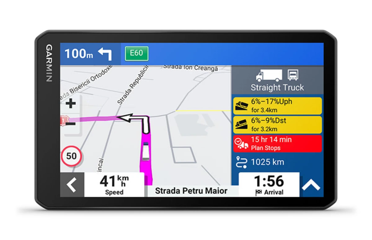 Sunkvežimio palydovinė navigacija su įmontuotu vaizdo registratoriumi +MT-D Garmin dēzlCam LGV710 7