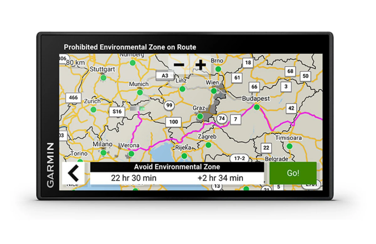 Sunkvežimių palydovinė navigacija Garmin dēzl LGV610 6