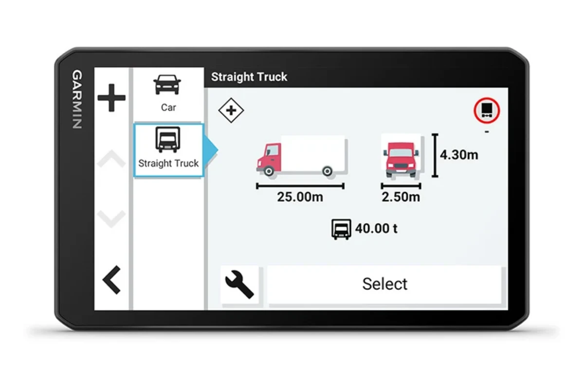 Sunkvežimio palydovinė navigacija su įmontuotu vaizdo registratoriumi +MT-D Garmin dēzlCam LGV710 7