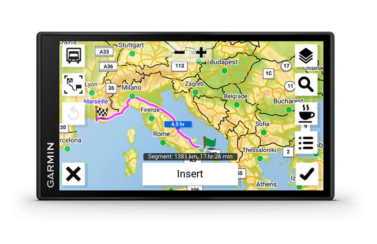 Sunkvežimių palydovinė navigacija Garmin dēzl LGV610 6
