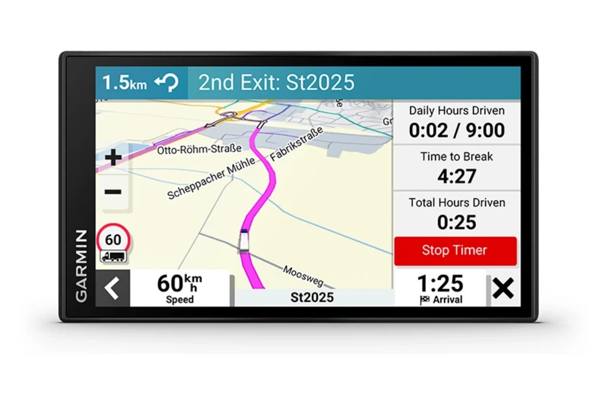 Sunkvežimių palydovinė navigacija Garmin dēzl LGV610 6