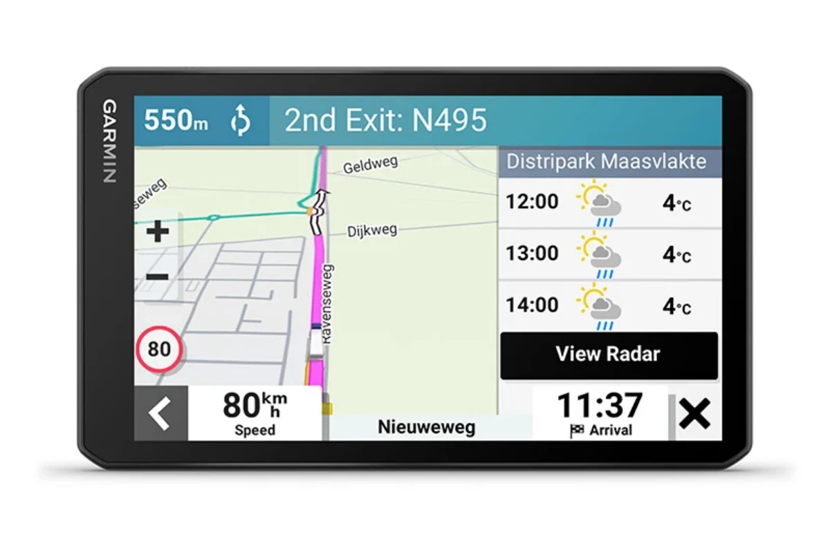 Sunkvežimio palydovinė navigacija su įmontuotu vaizdo registratoriumi +MT-D Garmin dēzlCam LGV710 7