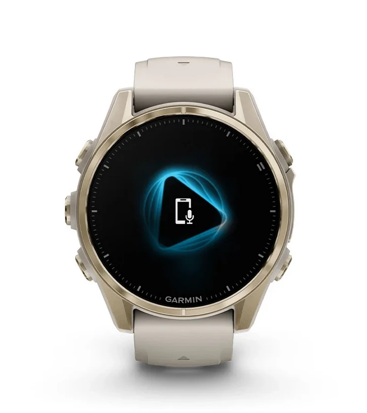 Išmanusis laikrodis Garmin Fenix 8 – 43 mm, AMOLED Sidabrinės spalvos korpusas su baltojo akmens spalvos silikoniniu dirželiu aprašymas - Prekės nuotrauka