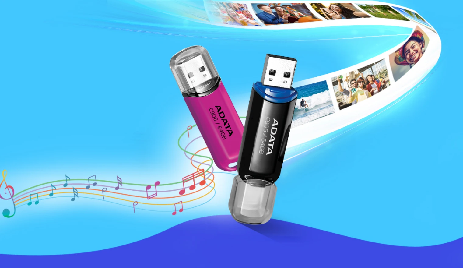 USB laikmena Adata AC906-32G-RWH 32GB aprašymas - Prekės nuotrauka