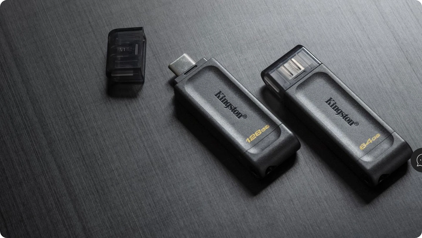 USB laikmena Kingston DataTraveler 70 256GB USB 3.2 Gen 1 Type-C aprašymas - Prekės nuotrauka
