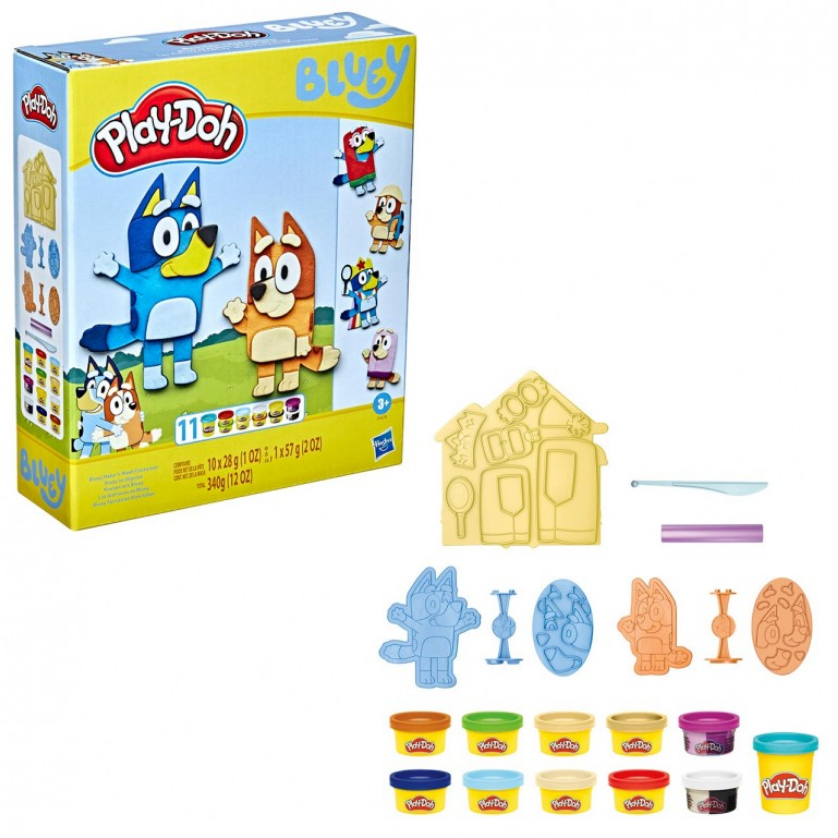 Lipdymo rinkinys vaikams Play-DOH Bluey, 11 indelių aprašymas - Prekės nuotrauka