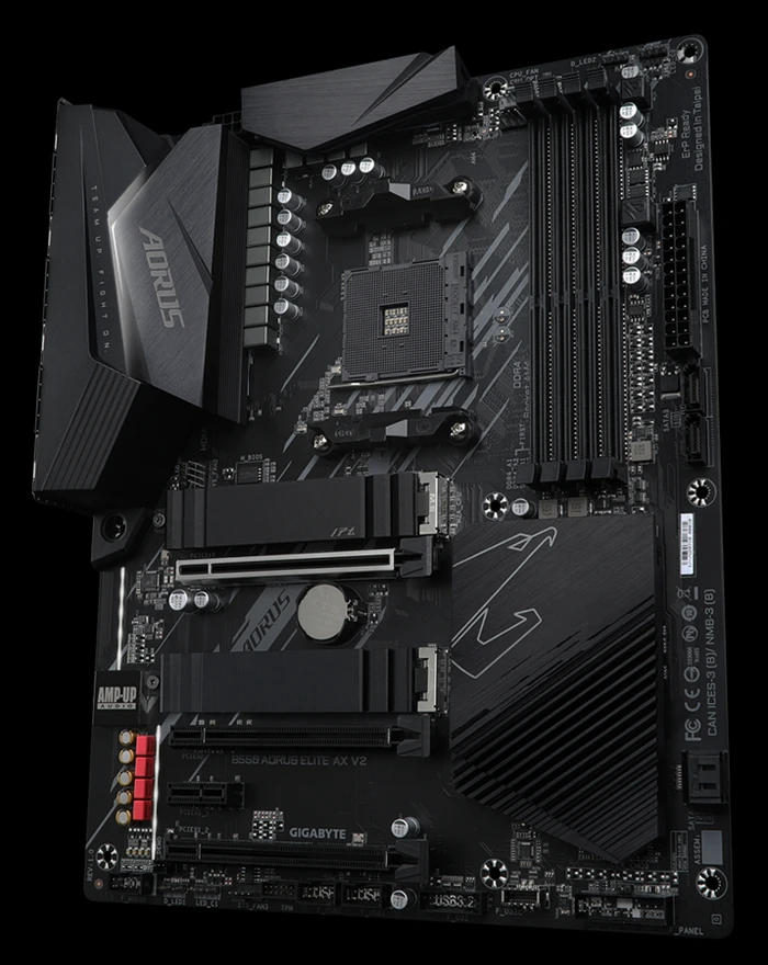 Pagrindinė plokštė Gigabyte B550 AORUS ELITE AX V2, AM4, ATX, DDR4 aprašymas - Prekės nuotrauka
