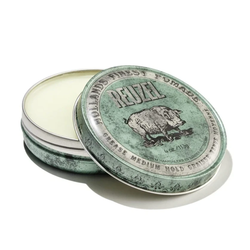Vidutinio stiprumo plaukų formavimo pomada Reuzel Hollands Finest Pomade Grease, 113 g aprašymas - Prekės nuotrauka