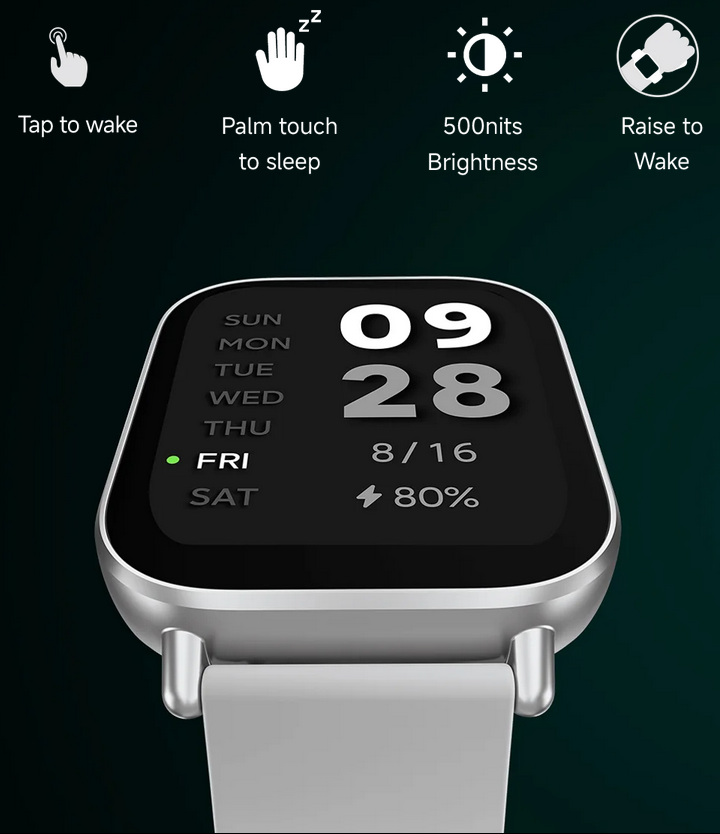 Išmanusis laikrodis Xiaomi Redmi Watch 5 Active, Juodos spalvos aprašymas - Prekės nuotrauka