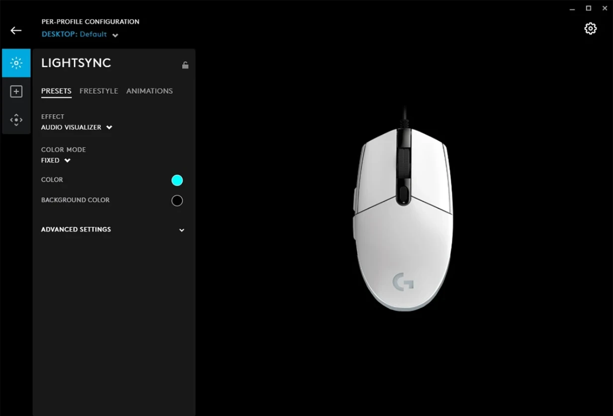 Žaidimų pelė Logitech G203 Lightsync RGB, Balta aprašymas - Prekės nuotrauka Žaidimų pelė Logitech G203 Lightsync RGB, Balta aprašymas - Prekės nuotrauka