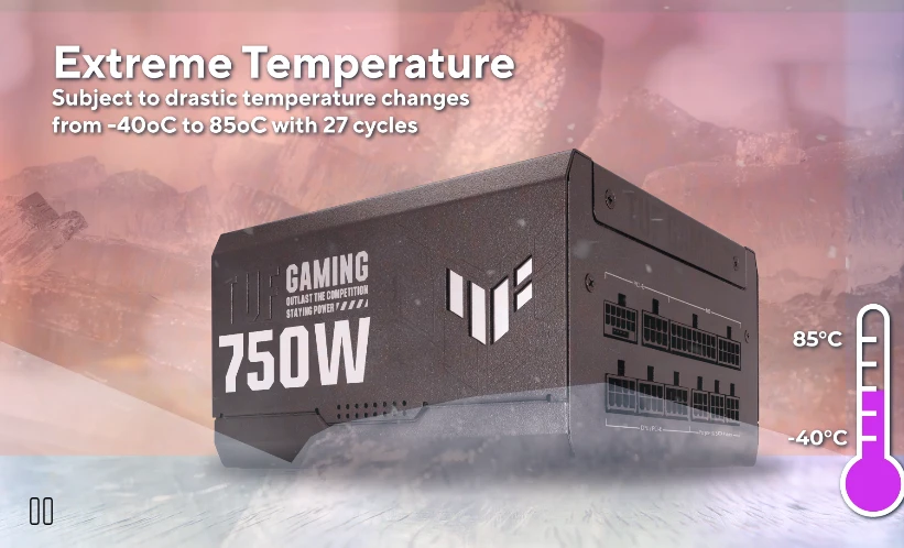 Maitinimo šaltinis ASUS TUF Gaming 750W Gold aprašymas - Prekės nuotrauka Maitinimo šaltinis ASUS TUF Gaming 750W Gold aprašymas - Prekės nuotrauka