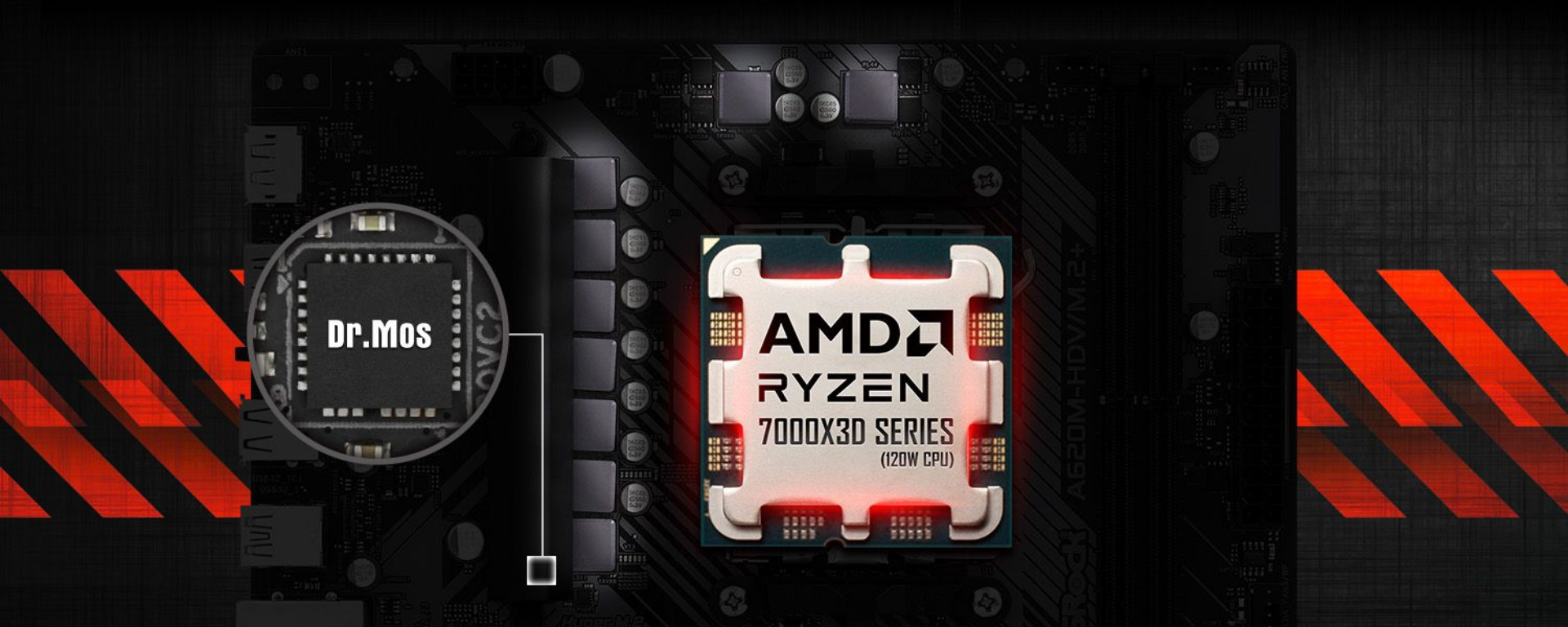 Pagrindinė plokštė ASRock A620M-HDV/M.2/AM5/Micro-ATX/AMD A620 aprašymas - Prekės nuotrauka
