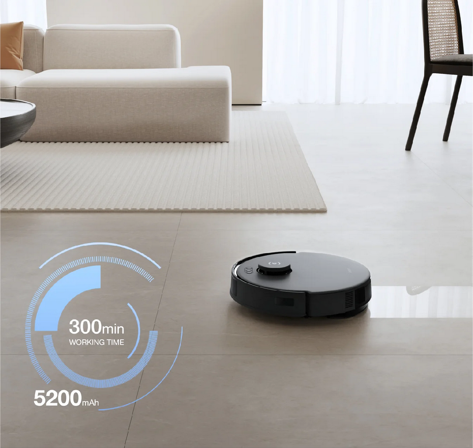 Ecovacs DEEBOT N20 PRO PLUS dulkių siurblys - robotas, Juodos spalvos aprašymas - Prekės nuotrauka