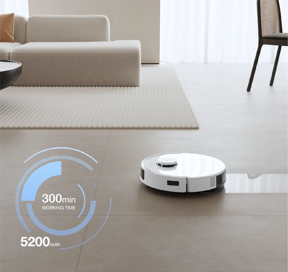 Ecovacs DEEBOT N20 PLUS dulkių siurblys-robotas, Baltas aprašymas - Prekės nuotrauka