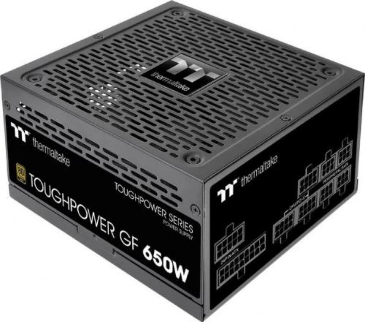 Maitinimo blokas Thermaltake Toughpower  ATX 650W Gold / 20+4 pin ATX Juodas aprašymas - Prekės nuotrauka