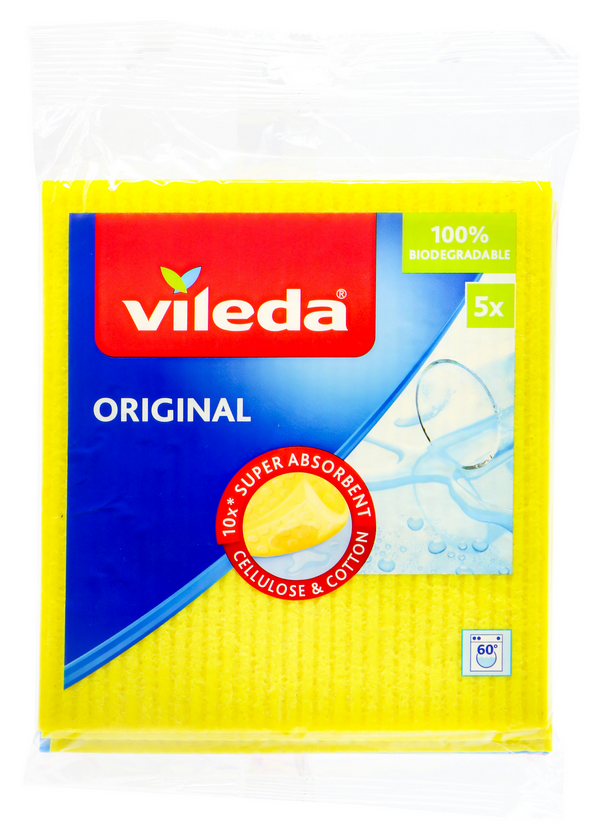 Kempinės Vileda Aqua 142267, 5 vnt. aprašymas - Prekės nuotrauka