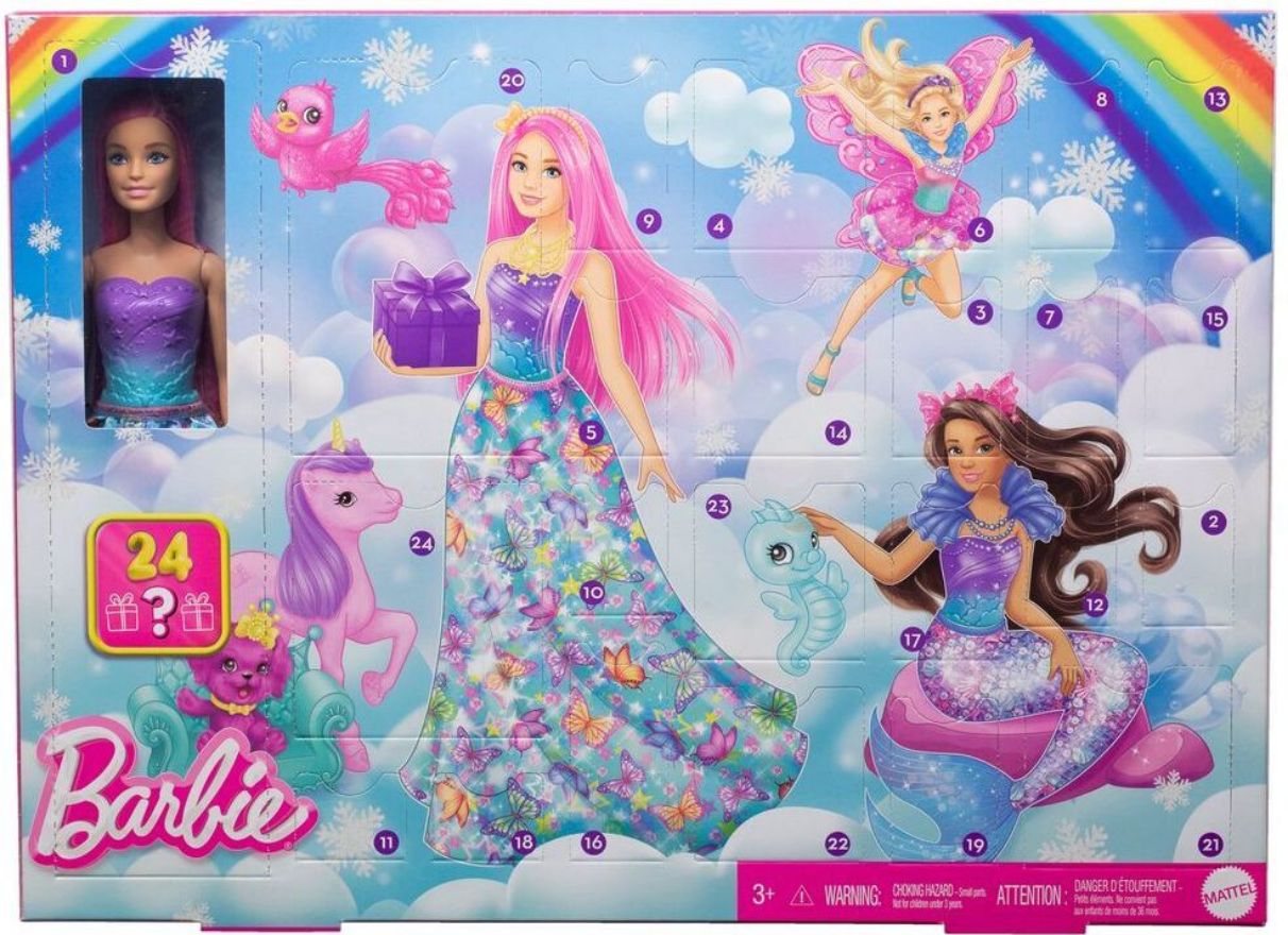 Mattel „Barbie Fairytale“ advento kalendorius aprašymas - Prekės nuotrauka