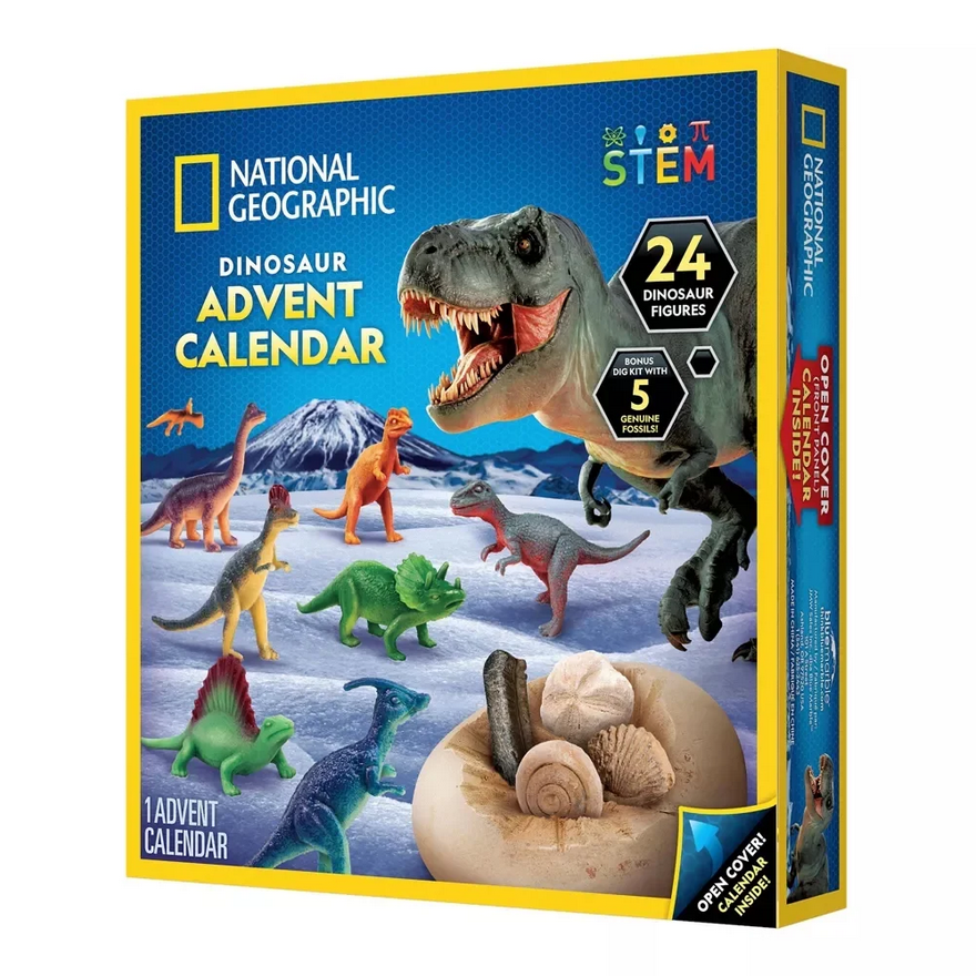 „National Geographic“ dinozaurų advento kalendorius aprašymas - Prekės nuotrauka
