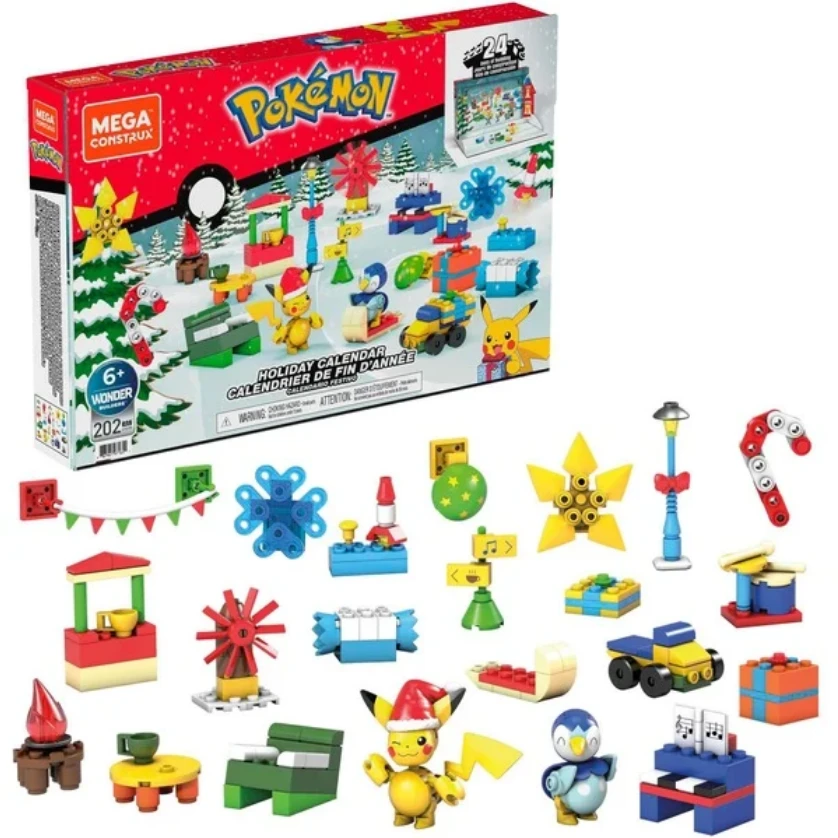 Advento kalendorius Mattel Mega Construx Pokemon aprašymas - Prekės nuotrauka