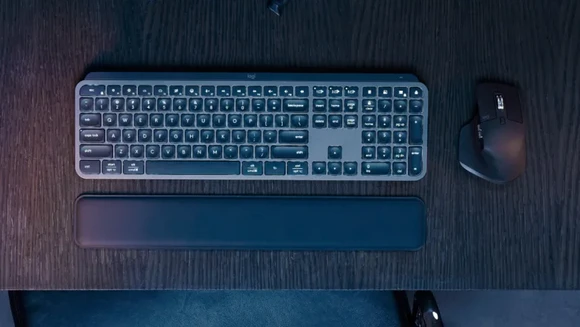 Belaidė klaviatūra ir pelė + Atrama riešui Logitech MX Keys S Combo, Graphite aprašymas - Prekės nuotrauka