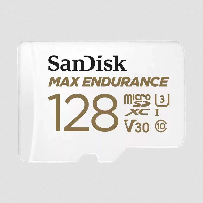 Atminties kortelė SanDisk Max Endurance microSDXC 128GB Class 10 U3 + Adapteris aprašymas - Prekės nuotrauka